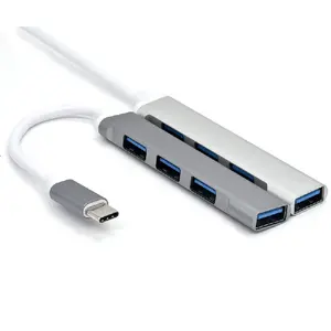 JX512 USB C HUB 3.0 2.0 tipe C 3.1 Multi 4 Port Splitter untuk Lenovo Xiaomi Macbook Pro Air Pc Notebook komputer laptop