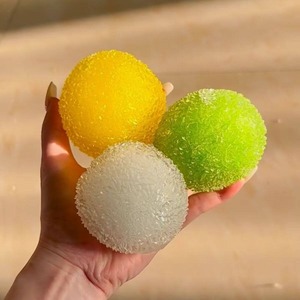 Jouet anti-stress amusant en forme de bonbon gélifié, 3 couleurs, à rebond lent, type boule de sucre - Product Image 6