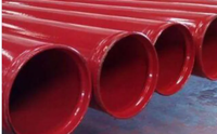 Tuyaux de protection incendie homologués FM UL, système de lutte contre l'incendie, tuyau ERW, tuyau GI, revêtement époxy/peinture rouge, tuyau d'incendie pour sprinklers