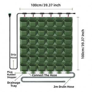 Pots suspendus extérieurs portables, plantes petite taille jardinage trucs fleur grand accroché sur balcon Pot en plastique jardinières auto-arrosantes - Product Image 5