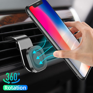 Magneti Super Potenti 360 ° <span class=keywords><strong>Supporto</strong></span> Magnetico Girevole a L in Alluminio per Telefono <span class=keywords><strong>Cellulare</strong></span>, Montaggio su Cruscotto o Bocchetta dell'Aria per Auto - Product Image 1