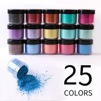 Hot Selling 25 Kleuren Mica Pigment Poeder Pot Set Parel Poeder Voor Diy Zeep Maken En Epoxyhars