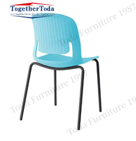 Chaise de formation en plastique portable en fibre de verre polypropylène test de crochet caché cyclique de grande taille pour appartement scolaire