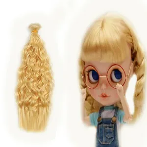 Кудрявые вьющиеся волосы для всех кукол, парики для самостоятельной сборки, кукла с волнистыми вьющимися волосами для шарнирной куклы, кукла с кудрявыми крючком, плетеные волосы марли