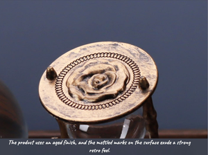 Ретро-таймер в форме башни, музыкальная шкатулка с кристаллическим шаром, светодиодная, светящаяся, меняющая цвет, настольное украшение для дома, ночник - Product Image 4