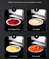Automatische 1-9mm verstelbare aardappelchips-snijmachine, fruit- en plantainsnijmachine, 1 stuk minimale bestelhoeveelheid, geschikt voor commercieel & thuisgebruik