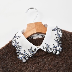 LHY Detachable Lace <strong>Collar</strong> Fake <strong>Shirt</strong> Neckline for Women Embroidered Peter Pan Vintage Style <strong>butterfly</strong> Necklaces for Women - Product Image 5