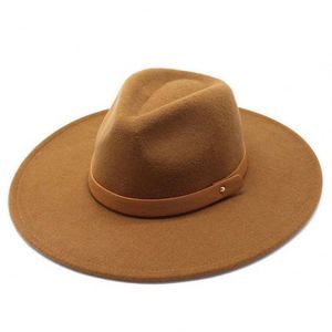 Sombrero Panamá de Jazz Unisex al por Mayor, Nueva Tendencia, Sombrero Fedora de Lana con Ala Ancha de 9.5 cm y Cinta Decorativa - Product Image 6
