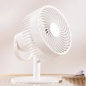 Rechargeable Room Oscillating Standing Fan With Light Ventilation Fans And Lithium Battery