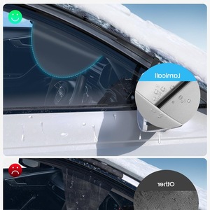 Housse de pare-brise ZJXD001 en tissu Oxford, adhérence magnétique, épaissie, couleur unie, imperméable, pour protection hivernale - Product Image 4