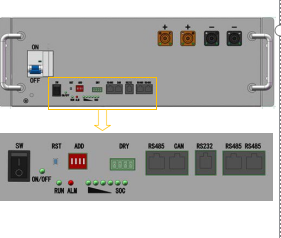 51.2V Rack Mount แบตเตอรี่ลิเธียม51.2V แร็ค150Ah แบตเตอรี่ลิเธียม7.6KWh - Product Image 6