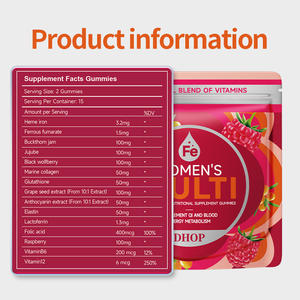 Compra uno y llévate otro gratis: Gomitas Diarias Multivitamínicas y de Hierro para Mujer, Mezcla de Bayas, Glutatión y Colágeno para el Bienestar General - Product Image 6