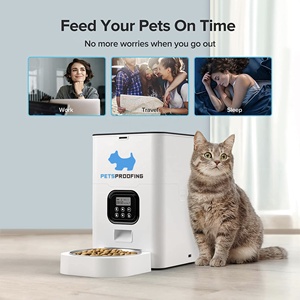 전화 App 제어 스마트 와이파이 고급 자동 알림 시간 자동 고양이 개 애완 동물 식품 디스펜서 피더 - Product Image 4