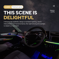 Opciones de Acabado Plateado de Lujo, Luces LED Ambientales, Accesorios para Automóviles 18 en 1 para D4 Xuv700 2019, Instalación No Destructiva