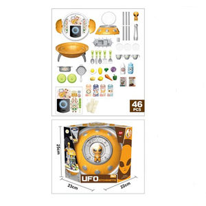 Ensemble de jouets d'imitation 3 en 1 UFO Supermarché Cuisine 	 Ensemble de jouets à crème glacée - Product Image 6