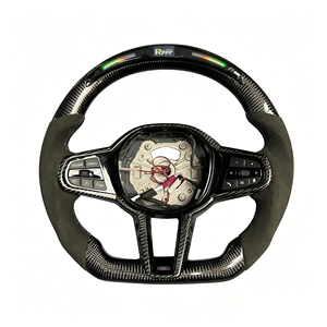 <span class=keywords><strong>Volante</strong></span> in Carbonio Personalizzato RPPF per <span class=keywords><strong>BMW</strong></span> Serie M LCI G20 G22 G28 G30 G80 F87 F90 con Schermo LED Design Sportivo - Product Image 1