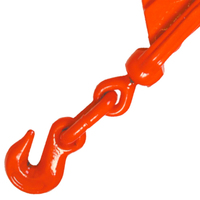 Reliure de charge à levier-Grade 100 - 3/8 pouces X 16 pieds-Chaîne d'arrimage Chaîne à cliquet en acier forgé
