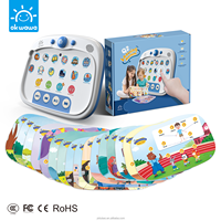 Tablette d'apprentissage intelligente préscolaire jouant des histoires chansons jeux puzzles avec cartes flash illumination de l'enfance