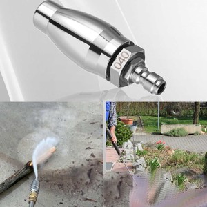 Buse de nettoyeur haute pression 1/4 à connexion rapide en acier inoxydable, pression réglable, pour lavage de voitures et nettoyage du bétail - Product Image 5