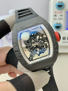 นาฬิกาสปอร์ตอัตโนมัติ รุ่นลิมิเต็ดอิดิชั่น ทูร์บิญอง คุณภาพสูง ดีไซน์เท่ห์สไตล์ฮิปฮอป ผลิตจากคาร์บอนไฟเบอร์ 055 หรูหรา - Product Image 2