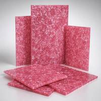 Pink Celluloid Sheet with Crinkled Texture Glossy Surface Vintage Style Raw Material for Guitar Picks and Decorative Inlays