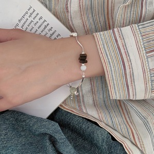 S925 เงินสเตอร์ลิงสร้อยข้อมือคริสตัลสีขาวธรรมชาติสำหรับผู้หญิงของขวัญเครื่องประดับสไตล์หรูหรา - Product Image 4