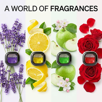Diffuseur d'air frais populaire pour voiture, petit et portable, à clipser sur grille d'aération, en plastique, parfum personnalisé, longue durée, éclairage d'ambiance naturel, élégant