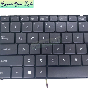 คีย์บอร์ดแล็ปท็อปเรืองแสงในสหราชอาณาจักรสำหรับ Asus <span class=keywords><strong>Zenbook</strong></span> <span class=keywords><strong>flip</strong></span> <span class=keywords><strong>S</strong></span> UX370UA แป้นพิมพ์0KNB0-2604HE00 UX370UAF เปลี่ยนใหม่สีดำ/ สีฟ้า - Product Image 4