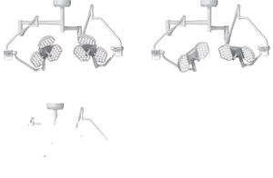 Médical toute combinaison double allume la lampe d'opération de plafond pour la salle d'opération - Product Image 3