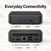 PC Mini Gaming Desktop PC Workstation Kantor Grosir Intel Core I7 6500U 8 16GB 256 512GB 4K Dual HD-MI WiFi 6 Win 11/10