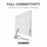 PC Todo en Uno Económico de 19 Pulgadas, I3, DDR3, 4GB RAM, 60GB SSD, Windows 10 OEM, Computadora de Escritorio para Escuela, Oficina, Negocios, Venta al Por Mayor