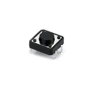 optional height 12*12 series dip tact switch through-hole push botton switch 12mmx12mm Momentary tactile switch