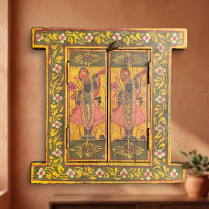 Hand Painted Wooden Window with Traditional Design Style - Product Image 6