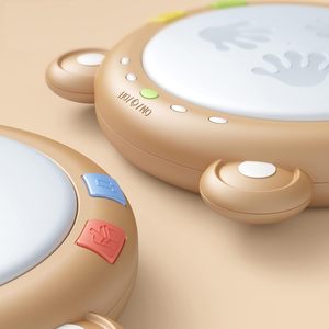ของเล่นอิเล็กทรอนิกส์ดนตรีสําหรับเด็กพร้อมไฟและเสียงของเล่นกลอง Light-Up การพัฒนามือในช่วงต้นสําหรับทารก - Product Image 2