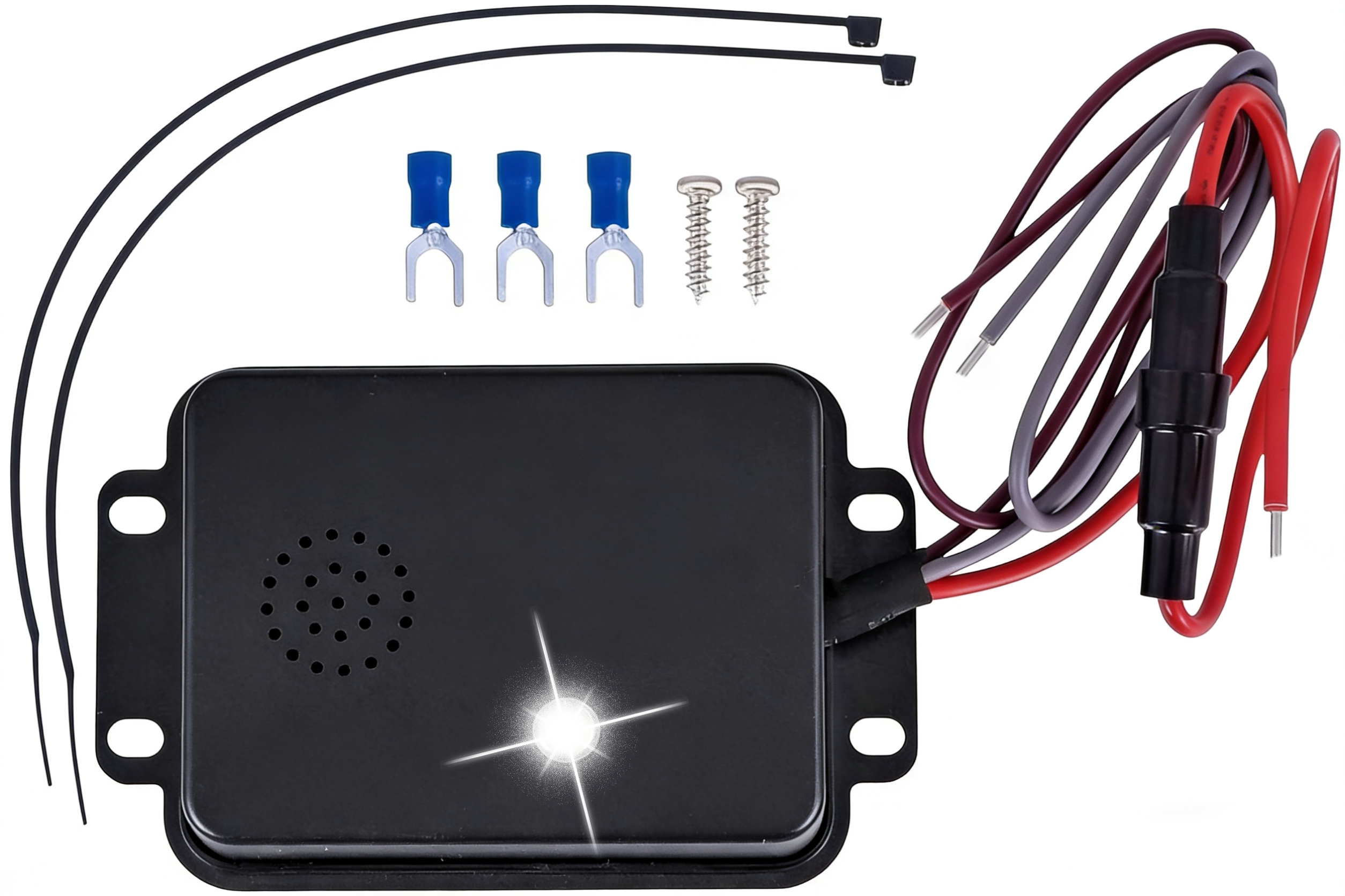 With white strobe light