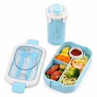 Boîte à lunch bento réutilisable pour enfants avec logo personnalisé, OEM ODM, conteneur portable pour le déjeuner scolaire avec emballage à marque privée, vente en gros