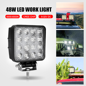 Rcj 48W <span class=keywords><strong>LED</strong></span> Làm Việc Ánh Sáng 12V/24V Chùm Tại Chỗ Cho Offroad 6500K Nhiệt Độ Màu Điều Kiện Mới Cho Xe Tải SUV Phụ Kiện Xe Hơi - Product Image 2