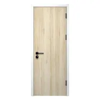 फैक्टरी मूल्य सरल लकड़ी के दरवाजे डिजाइन धातु दरवाजा फ्रेम पानी के सबूत/आग प्रतिरोधी होटल परियोजना लकड़ी के दरवाजे डिजाइन