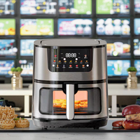Friteuse à air numérique multifonctionnelle professionnelle antiadhésive personnalisée pour la maison, grande capacité 15L – Offre spéciale