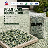 Gravier décoratif coloré poli pour allées en résine, allées de jardin et sols extérieurs