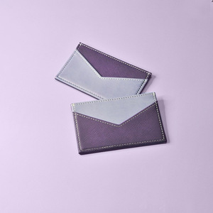 Porte-cartes en cuir fournis directement par l'usine, sac de rangement pour femmes de style coréen frais et mignon, porte-monnaie étudiant Instagram. - Product Image 1