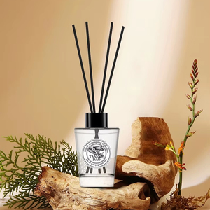 Wholesale Custom Logo <strong>Glass</strong> Bottle Perfume <strong>Diffuser</strong> Luxury Aroma 90ml Essential Oils Aromatherapy Home Decor Reed <strong>Diffuser</strong> Set - Product Image 1