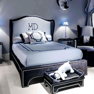 Letto singolo moderno minimalista per cameretta ragazzi, letto imbottito in tessuto con contenitore, per adolescenti, mobili per cameretta bambini - Product Image 6