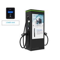 Écran tactile publicitaire grand format de 55 pouces, IP55, chargeur rapide DC EV commercial de 60/120/180 kW, 10 points tactiles, luminosité de 2500 cd/m²