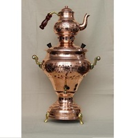 Théière turque en cuivre Samovar, bouilloire Maestro, théière turque en cuivre