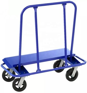 Chariot de plaques de plâtre en acier à 4 roues, chariot de cloisons sèches, chariot de panneaux de plaques de Sheetrock - Product Image 1