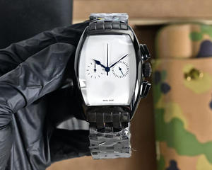 นาฬิกาข้อมือดีไซน์หรูหรา สไตล์นักออกแบบ สายยางรูปวงรี พร้อมปฏิทินเรืองแสง ระบบอัตโนมัติ เครื่องจักรกล  โลโก้สั่งทำพิเศษ - Product Image 2