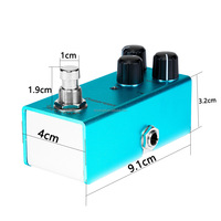 Durable Metal Electric Bass Guitar Effects Processor Pedal with Knob Control Coated Finish for Stringed Instruments Stompboxes