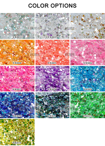 Số lượng lớn YX Chunky glitters 1kg Túi Tumbler Nail Craft long lanh bột trộn siêu sáng bóng - Product Image 6