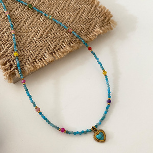 Collar <span class=keywords><strong>de</strong></span> Malaquita Natural <span class=keywords><strong>para</strong></span> <span class=keywords><strong>Mujer</strong></span> 2024, Collar <span class=keywords><strong>de</strong></span> Cuentas Vintage, Cadena Laminada <span class=keywords><strong>para</strong></span> Suéter, Collar <span class=keywords><strong>de</strong></span> Cuentas Nigeriano <span class=keywords><strong>para</strong></span> Fiesta - Product Image 5